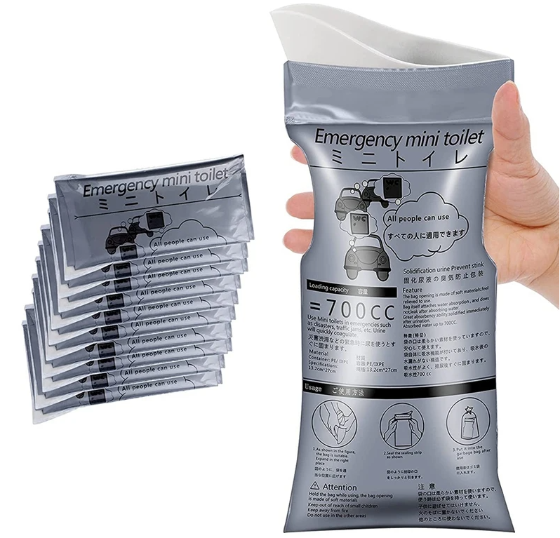 Travel Tidy™ 5pcs QuickRelief Kid-Adult Urinal & Vomit Disposal Bag