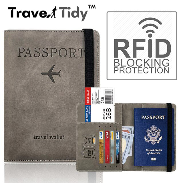 Travel Tidy™ RFID Blocking Passport & Card Holder