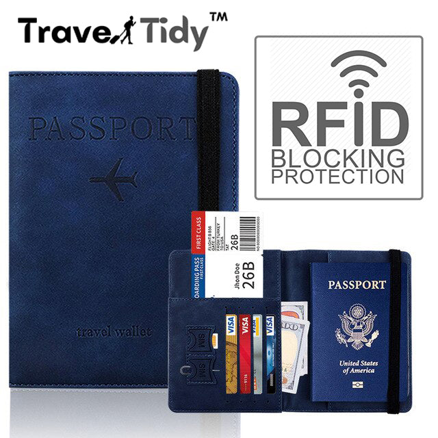 Travel Tidy™ RFID Blocking Passport & Card Holder