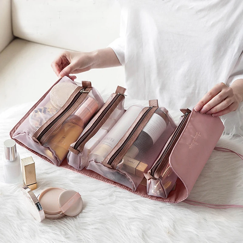 4 in 1 Travel Foldable Cosmetic Bag