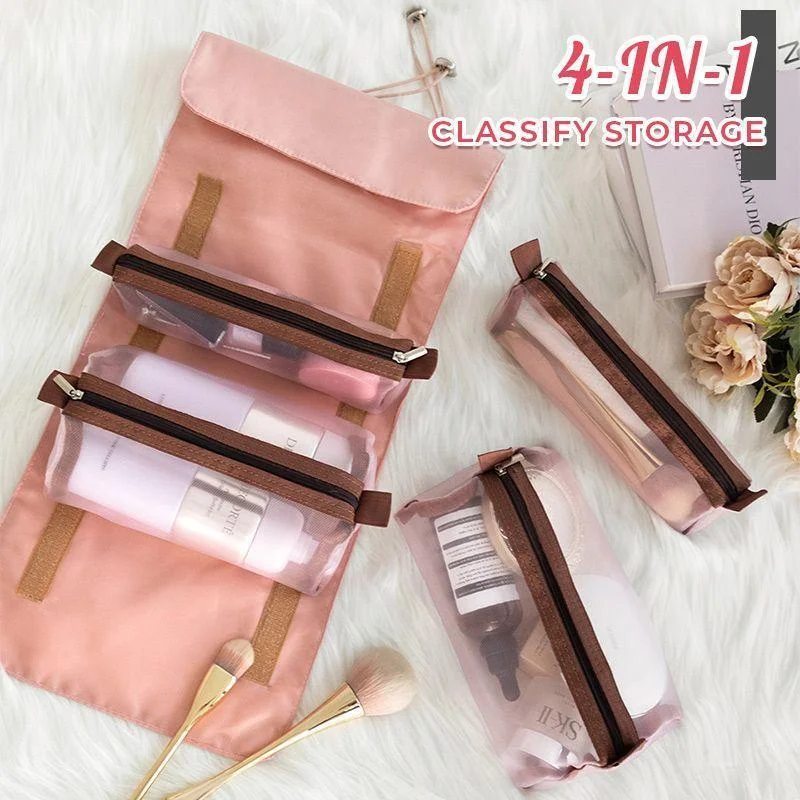 4 in 1 Travel Foldable Cosmetic Bag